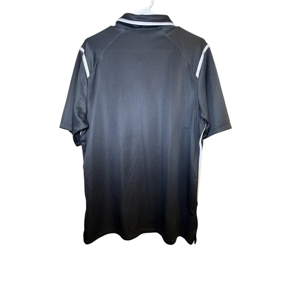 Nike Men's Gray Dri-Fit Athletic Golf Polo Shirt - Size Large L Polyester‎